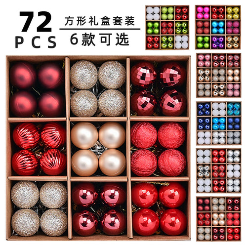 Gilded Christmas Ball Ornaments — 72-Piece Set 1