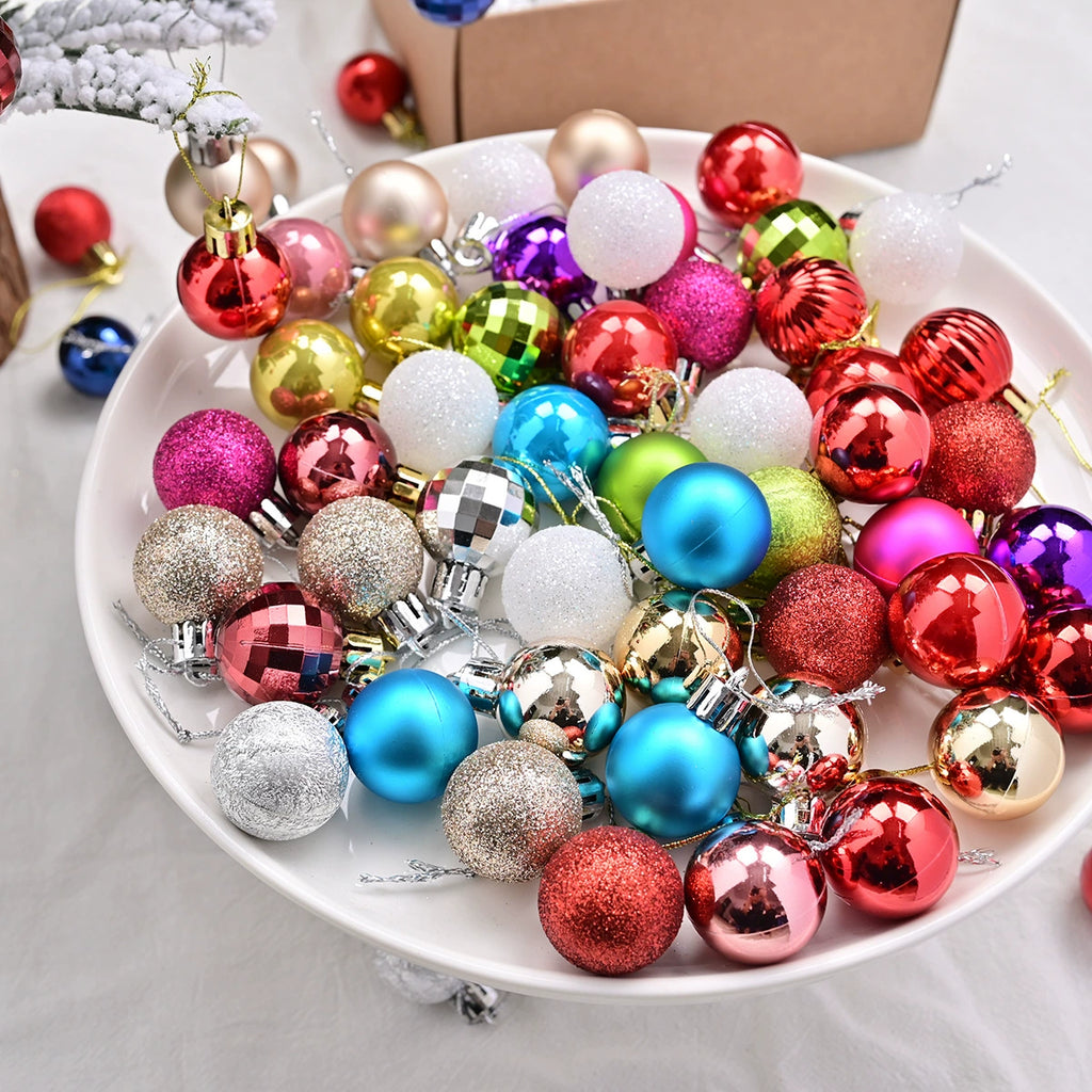 Gilded Christmas Ball Ornaments — 72-Piece Set 2