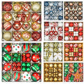 Gilded Christmas Ball Ornaments — 44-Piece Set 1